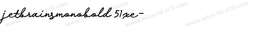 jetbrainsmonobold 51xe字体转换